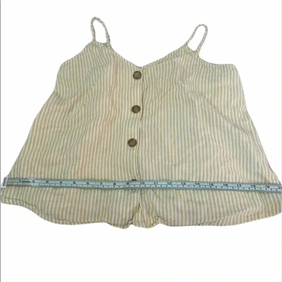 BP Nordstrom vertical stripe cami tank yellow top - Picture 2 of 5